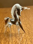 Vintage Murano Hand Blown Glass Unicorn Figurine Approx 5   t X 5    L  Brown Swirl