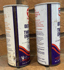  2  Vintage Texaco 50-1 Outboard   2-cycle Engine Oil - 16 Oz  Sae 40 20   full 