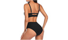 Tempt Me Women Black 2 Piece Swimsuit High Waisted Bikini Set Tummy Control  Xxl