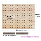 9 8 X7 7 Inches Crochet Blocking Board With Pegs  Wooden Blocking Boards For    