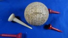 Antique Vintage Golf Ball Kro-flite Square Mesh 4 Vintage Golf Tees Display Box