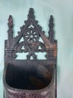 Antique Victorian Gothic Match Safe - Cast Iron  Gargoyle Face