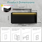 Stainless Steel Shower Niche No Tile Needed Wall Vertical Recessed Shelf Storage