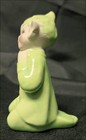 Excellent Vintage Mcm Gilner Chartreuse Green Knelling Praying Girl Elf Pixie