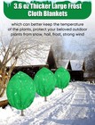 2pack Winter Plant Covers Freeze Protection - 71  X 63  Large Thickened Frost Bl