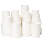  8 Oz Coffee Cups 500 Pack  Disposable Paper Cups 8 Oz  White Hot cold 