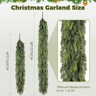 9ft Christmas Cedar Garland Real Touch - Thick Artificial Greenery Green-15