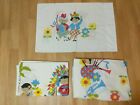 Fieldcrest Children Of Its A Small World Hawaiian Cartoon Twin Sheet Set 60 Vtg
