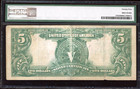 1899  5 Silver Certificate Indian Bill Note Fr-278  Certified Pmg 25  very Fine 