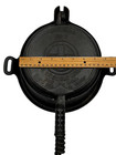 Antique Griswold Mfg  Co  American  8 High Base Cast Iron Waffle Iron