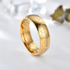 Gold Plated Lord Of The Rings Hobbit Ring Necklace The One Ring Of Power - Usa