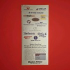 Western Airlines Ticket Jacket W  Baggage Claim Tag Great Condition 