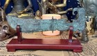 Antique Reproduction Bronze Shang Dynasty Ge Dagger Axe W  Stand - Voodoo Estate