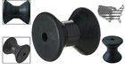 Rubber Bow Roller 3-inch - Non-marring Boat Trailer Essential For Safe Loading