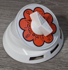 Vintage 1960 s Mark Time One Hour Mechanical Kitchen Timer Daisy Orange Flower