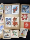 Vintage Greeting Cards In Album  Lot Of 171   1