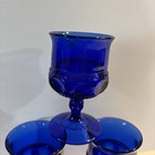 Crown Cobalt Blue By Colony   6 Glasses 4 5    4oz Capacity