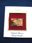1999 Tropical Flowers Bird Of Paradise Gold Golden Cover Fdc Replica Stamp