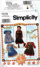 Vintage 1996 Uncut Simplicity Pattern 7278 Girl   s Pinafore   Dress Size 3 4 5 6