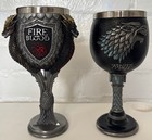 Set Of Official Game Of Thrones Targaryen And Stark Goblets And Tankard Mug 