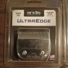 Lot Of 4 Andis  Ultraedge Detachable Blades 30  2  5fc  3 3 4fc