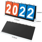 Hszjsto Portable Table Top Scoreboard Flipper  Multi Sports Score Style 1 