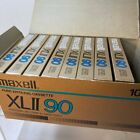 Set Of 8 Maxell Xl Ll 90 Type Il Blank Cassette New Sealed W  Box Japan