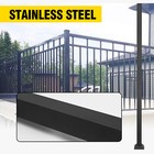 2pcs  60  Wrought Iron Deck Railing Handrail Cable Post Top Mount Stair Patio