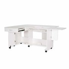 Arrow Sewing Christa Sewing Embroidery Cabinet With Wheels White 1401
