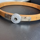 Vintage Queen 5    Wood Embroidery Hoop Tension Wheel Felt Lined Nun   s Boilproof