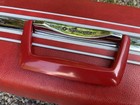 Vintage 1960 s Mcm Samsonite Silhouette Rolling Luggage - Cherry Red 2 Piece Set