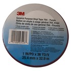 Lot Of 3 3m 764 Purple Vinyl Tape 1  X 36 Yd 5 Mil General Purpose Floor Marking