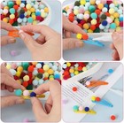 2000 Pieces Pompoms For Crafts  1cm Fuzzy Pom Poms Balls  Pom Poms For Diy Creat
