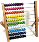 Abacus Ikea Wooden Counting Beads Educational Toy Math Wood 10 Rows 10 Colors  