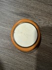 Round Powder Compact W  Mirror  Sifter   Puff  Orange Case  Silhouette Design