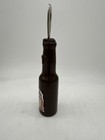 Vintage Budweiser Beer Bottle Shaped Bottle Opener   Wooden Handle   6 5    Long