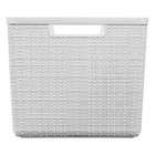 Curver Set Of 4 Jute Basket Large Durable Resin Organization And Storage Basket