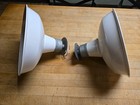 Vintage White Porcelain Light Fixtures Industrial Farmhouse Barn Lighting  - 2