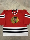 Vintage 90s Ccm Chicago Blackhawks Nhl Hockey Jersey Adult M Rare Red White