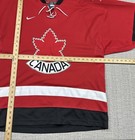 Vintage Canada Hockey Jersey Mens Large Red Team Nike Lace Up Maple Leaf 25x32