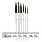 12 Pcs set Diy Oil Acrylic Painting Art Paint Brushes Supplies Nylon Hair Wooden