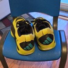 Adidas Men   s Yellow Black Low Top Lace-up Basketball Sneaker