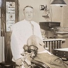 1920s Dentist Office Photo Doctor Patient Dental Chair Medical Rppc Interior