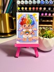 Aceo Limited Print  Kawaii Rainbow Troll  Cute Retro Art 2 5x3 5 Samantha Woods