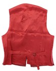 Nwt Isaia Napoli Vest Red Viscose Wool Red Handmade Luxury Italy 50