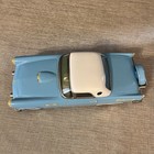 Vintage 1950s Ford Thunderbird Friction Toy Car Tin Metal Blue White Classic 
