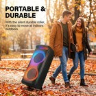 12   Dual Portable Bluetooth Speaker Subwoofer Fm Heavy Bass Sound Karaoke W mic