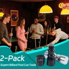Snooker 2 Pack 3-in-1 Billiard Pool Cue Tip  Pool Cue Tip Stick Repair Tool Kit