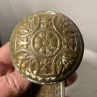 Vintage Eastlake Style Brass   Bronze Door Knobs   Backplates Lot  14 Doorknob