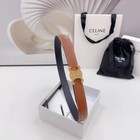 Celine Women s Medium Belt Brown black Reversible Leather Belt Size 85